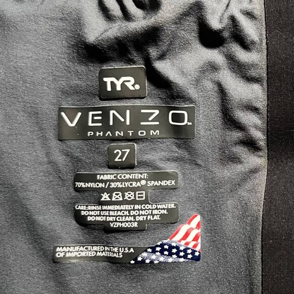 TYR Women's Venzo Phantom Oblivion Closed Back Kneeskin Tech Suit Swimsuit 27 - Picture 12 of 13